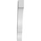 Ekena Millwork 3 1/2-in. W x 16-in. D x 28-in. H Balboa Architectural Grade PVC Knee Brace BRCP035X16X28BOA - alternate 5